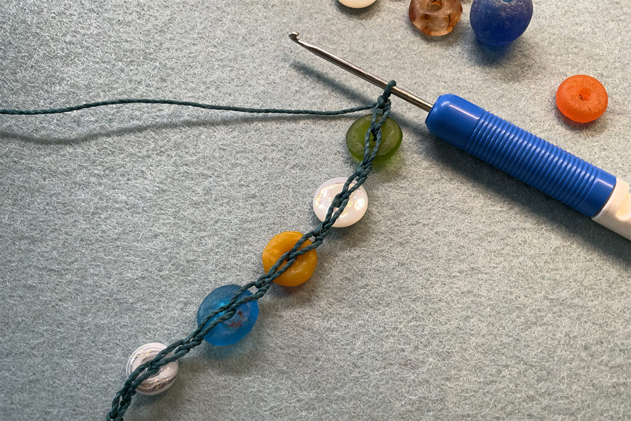 Large hole bead chain project